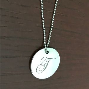 Authentic Tiffany & Co initial “T” necklace